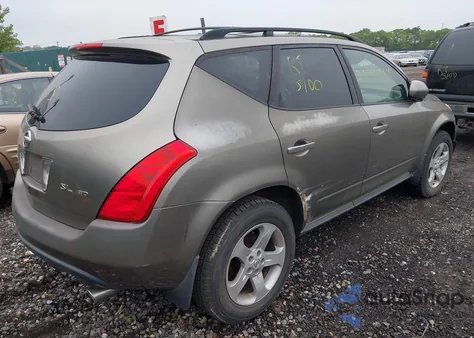 2004 Nissan Murano Sl из США, поврежденный, VIN JN8AZ08W34W330581